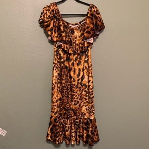 LuLaRoe Leopard Print Cici Dress